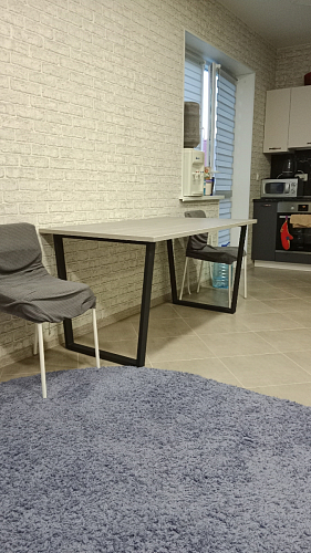 Деревянный стол Лота Лофт 120x75 дуб крафт табачный / черный матовый фото покупателя 968