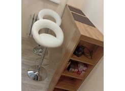 Барный стул Oazis gray fabric / chrome фото покупателя 3