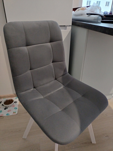 Стул на металлокаркасе Чилли К черный / зеленый фото покупателя 89