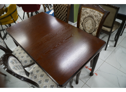 Деревянный стол Леджер слоновая кость / патина золото из шоурума 5