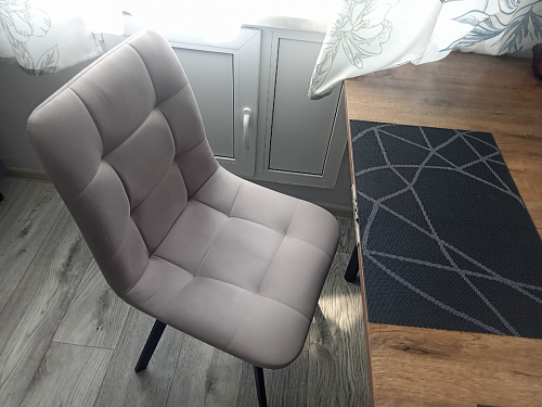 Стул на металлокаркасе Чилли синий / белый фото покупателя 677