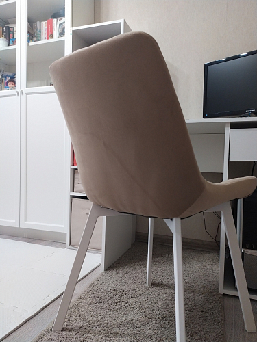 Стул на металлокаркасе Челси бирюзовый / черный фото покупателя 117