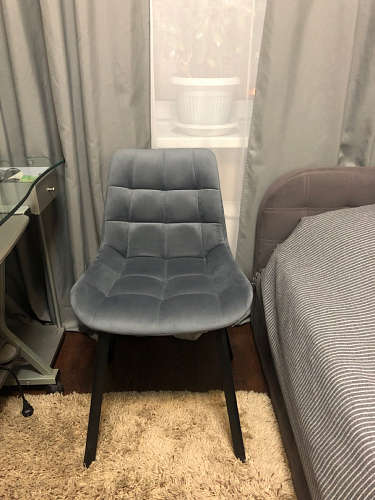 Стул на металлокаркасе Челси бирюзовый / черный фото покупателя 72