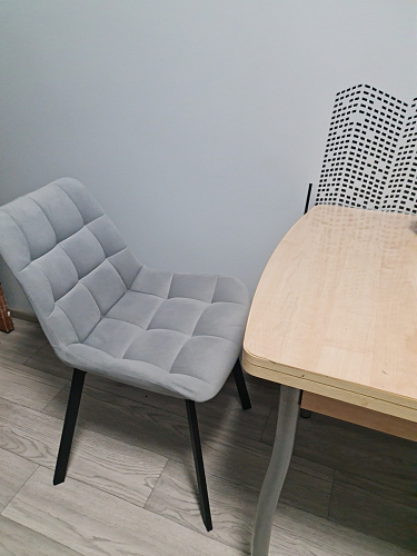 Стул на металлокаркасе Челси бежевый / белый каркас фото покупателя 79