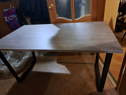 Деревянный стол Лота Лофт 140х80 дуб крафт табачный / черный матовый фото покупателя 780