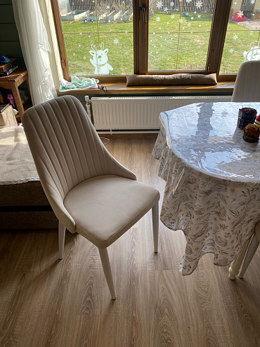 Стул на металлокаркасе Kora beige / black фото покупателя 468