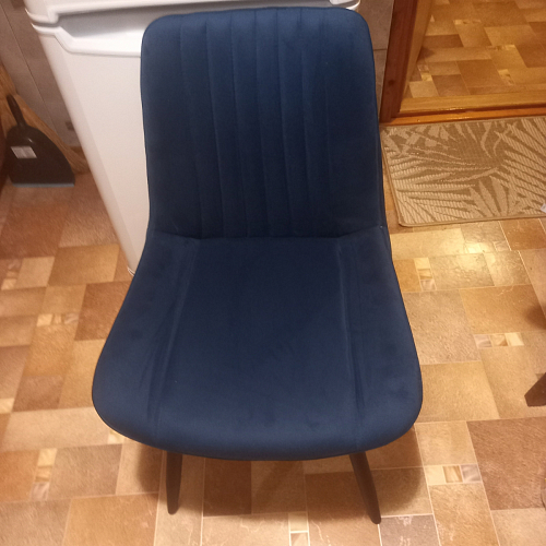 Стул на металлокаркасе Седа 360 К латте (velutto 08) / белый фото покупателя 6