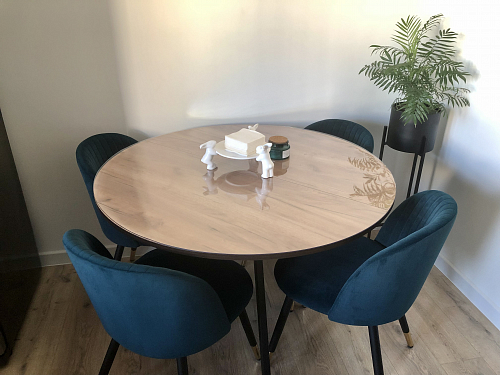 Стул на металлокаркасе Gabi wine red / black фото покупателя 866