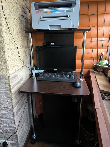 Компьютерный стол КСТ-12 белый  - Уцененный экземпляр фото покупателя 52