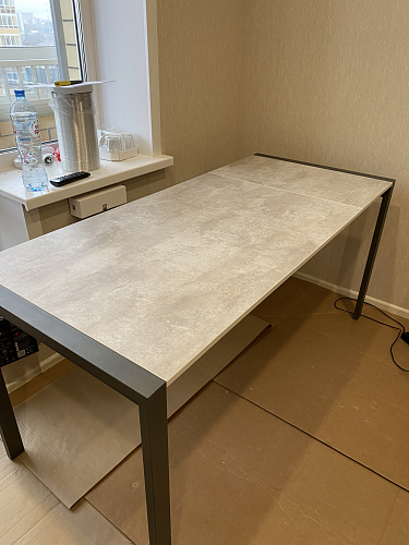 Стол Центавр бетон / графит фото покупателя 88