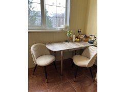 Стул на металлокаркасе Gabi gray / black фото покупателя 653