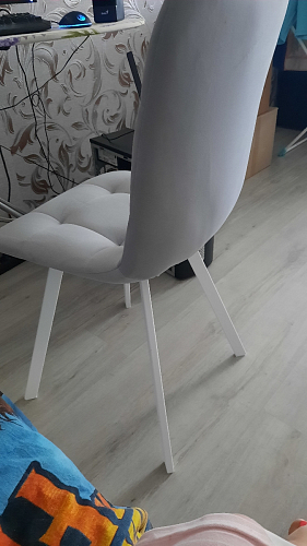 Стул на металлокаркасе Чилли зеленый / черный фото покупателя 809