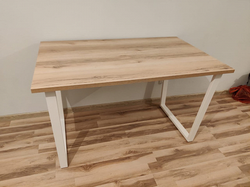 Деревянный стол Лота Лофт 140х80 черный матовый / бетон светлый фото покупателя 547