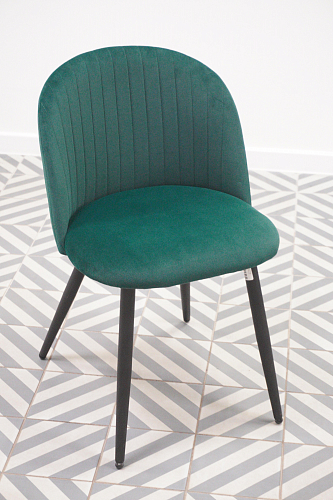 Стул на металлокаркасе Gabi gray / black из шоурума 6