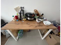 Деревянный стол Лота Лофт 120(160)х75 черный матовый / бетон светлый фото покупателя 925