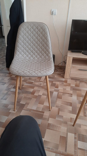 Стул на металлокаркасе Capri голубой фото покупателя 70