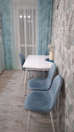 Стул на металлокаркасе Capri dark beige / white фото покупателя 55