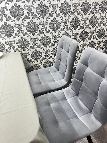 Стул на металлокаркасе Чилли К черный / зеленый фото покупателя 629