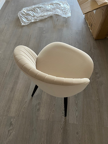 Стул на металлокаркасе Gabi 1 light blue / black / gold фото покупателя 339