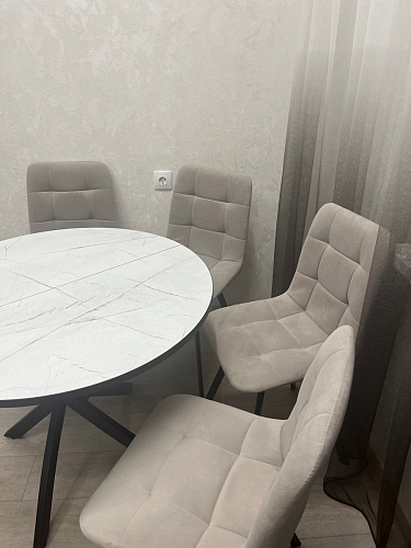 Стул на металлокаркасе Чилли горчичный / черный фото покупателя 499