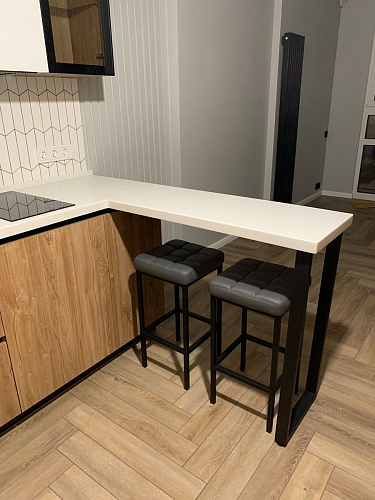 Барный стул Лофт катания минт / белый матовый фото покупателя 86