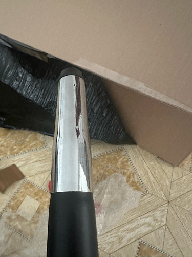 Стул на металлокаркасе Gabi dark beige / black / silver фото покупателя 102