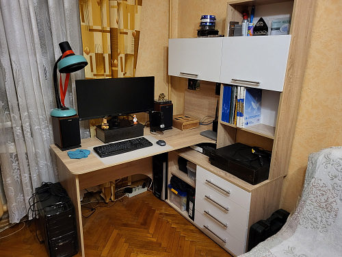 Компьютерный стол КСТ-14.1Л белый левый фото покупателя 5