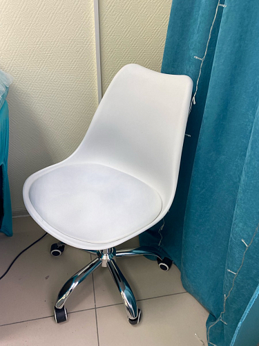 Компьютерное кресло Kolin с подушкой clear / white фото покупателя 586