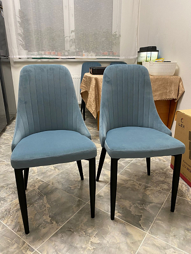 Стул на металлокаркасе Kora gray / black фото покупателя 168