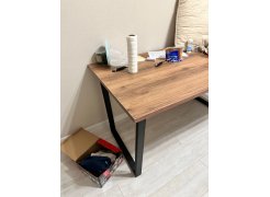 Стол Лота Лофт 140 25 мм юта / белый матовый фото покупателя 333