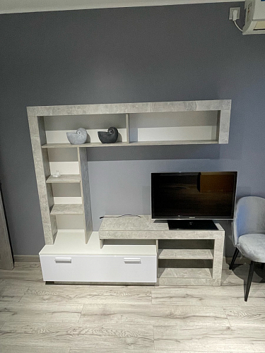 Готовая гостиная Монтана Мини atelier / белый глянец фото покупателя 1