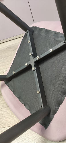 Стул на металлокаркасе Fox light purple / black фото покупателя 10