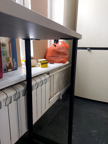 Барная стойка Дилан Лофт 120х40х98 дуб делано темный фото покупателя 58