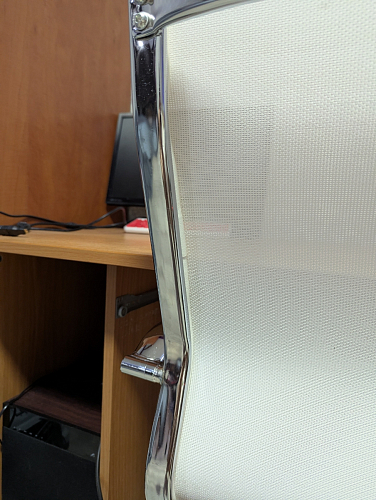 Компьютерное кресло Reus белая сетка / хром фото покупателя 73