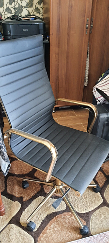 Компьютерное кресло Reus черная сетка / хром фото покупателя 55