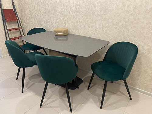 Стул на металлокаркасе Gabi 1 light purple / black фото покупателя 893