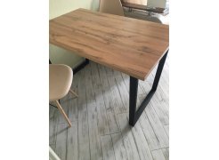 Деревянный стол Лота Лофт 120(160)х75 черный матовый / бетон светлый фото покупателя 853