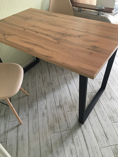 Стол раскладной Лота Лофт 120 25 мм юта / черный матовый фото покупателя 853