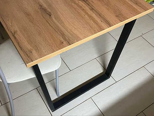 Деревянный стол Лота Лофт 120x75 дуб крафт табачный / черный матовый фото покупателя 383