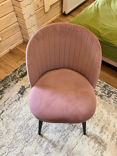 Стул на металлокаркасе Gabi dark beige / black / silver фото покупателя 183