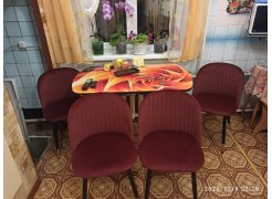 Стул на металлокаркасе Gabi 1 gray / black фото покупателя 110