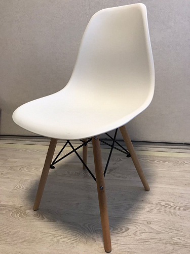 Пластиковый стул Eames PC-015 серо-голубой / дерево фото покупателя 77