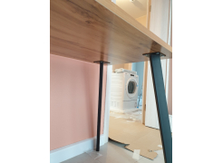 Стол Тринити Лофт 120 32 мм бетон / черный матовый фото покупателя 692