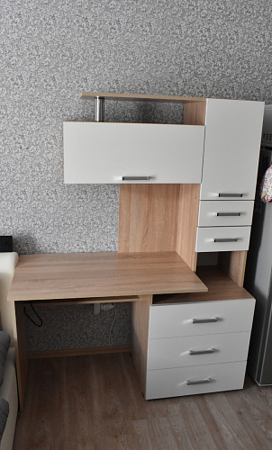 Стол компьютерный Джаз-17 белый правый фото покупателя 64