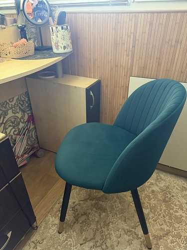 Стул на металлокаркасе Gabi green / black фото покупателя 50