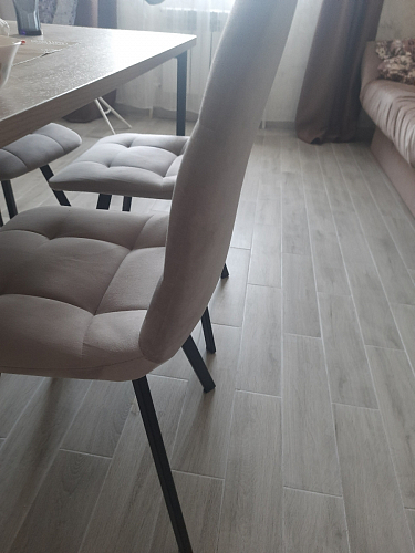 Стул на металлокаркасе Чилли зеленый / черный фото покупателя 827