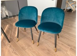 Стул на металлокаркасе Gabi 1 бежевый / черный с серебряными наконечниками фото покупателя 35