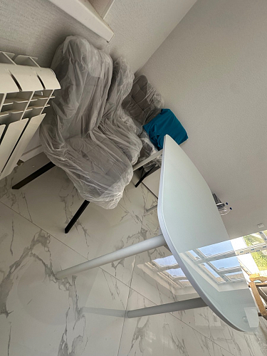 Стул на металлокаркасе Чилли светло-серый / белый каркас фото покупателя 511