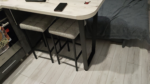 Барный стул Лофт линкольн белый / белый матовый фото покупателя 101