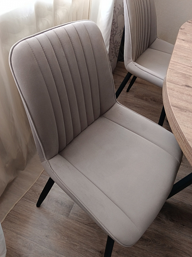 Стул на металлокаркасе Седа К кирпичный / черный фото покупателя 93